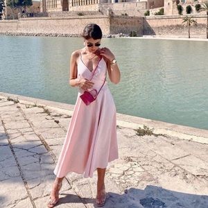 GORGEOUS ZARA NWT Wrap Front Swing Dress Size S